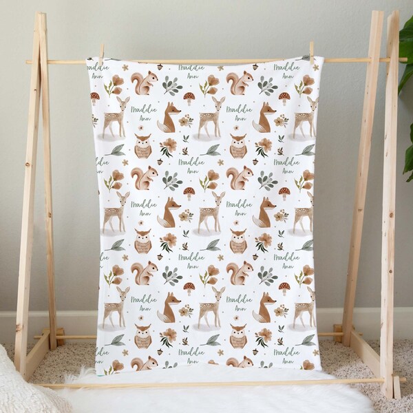 Woodland Nursery Bedding Etsy