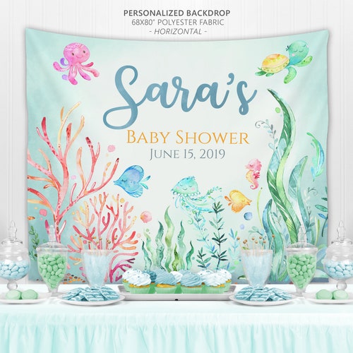 Under the Sea Baby Shower Sign Beach Baby Shower Etsy