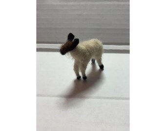 Vintage Felted Wool Sheep Figurine