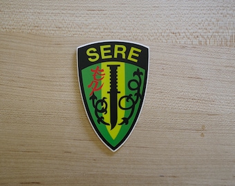 SERE Survival Evasion Resistance and Escape School Colored Sticker