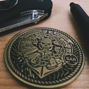 Search and Rescue SAR Rescue Swimmer, Aircrew, So Others May Live Challenge Coin, Unit Coin