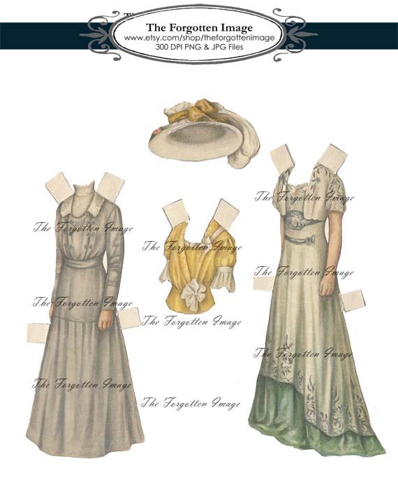 1920s paper dolls