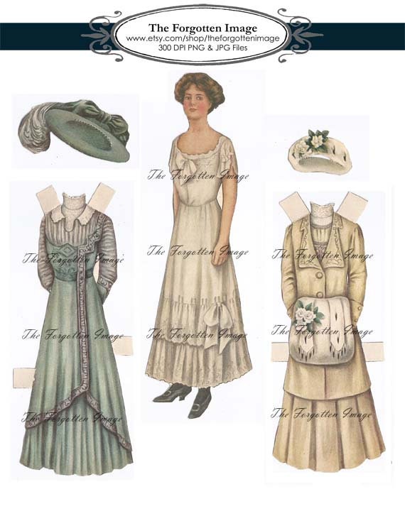 1920s paper dolls