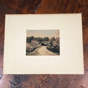 Covered Bridge Photo | Hand Tinted Photo