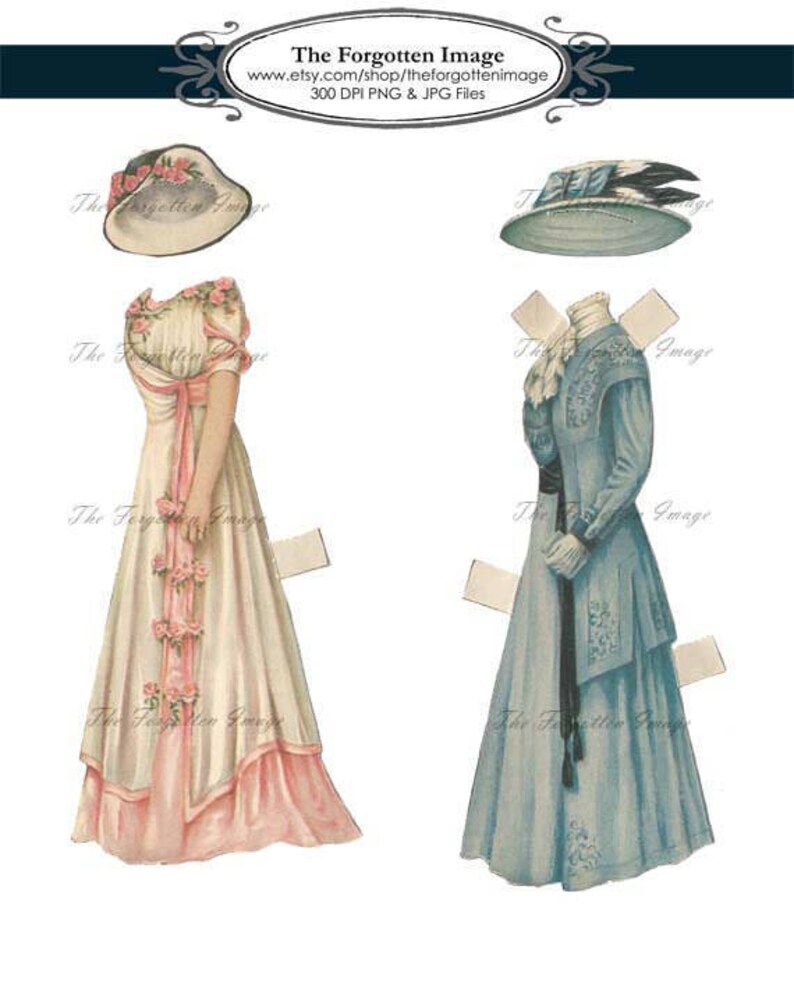 Digital Bride Paper Dolls 1920s Printable Digital Doll - Etsy
