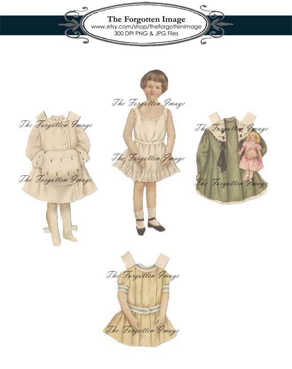1920s paper dolls