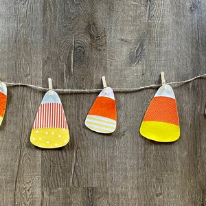 Candy Corn Garland // Candy Corn Banner // Candy Corn // Halloween Garland // Halloween Decor // Fall Garland // Fall Decor