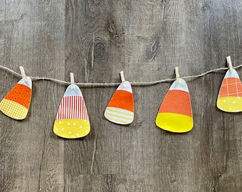 Candy Corn Garland // Candy Corn Banner // Candy Corn // Halloween Garland // Halloween Decor // Fall Garland // Fall Decor