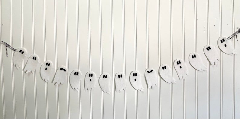 Ghost Garland// Ghost Banner // Halloween Garland // Halloween Banner // Halloween Decor // Ghost Decor // Halloween Party Decor// image 5