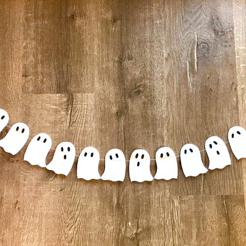 Ghost Garland // Ghost Banner //  Halloween Garland //  Halloween Garland // Halloween Decor