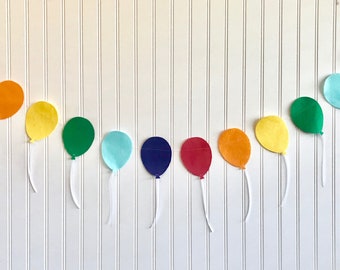 Balloon Garland // Happy Birthday Garland // Happy Birthday Balloons // Happy Birthday Banner //  Birthday Balloons //  Birthday Decor //