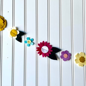 Spring Floral Garland // Spring Flower Garland // Spring Flowers // Felt Flowers // Easter Garland // Spring Garland // Easter Decor // image 6