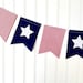 Patriotic Pennant Banner // Red White and Blue Pennant Banner // 4th of ...