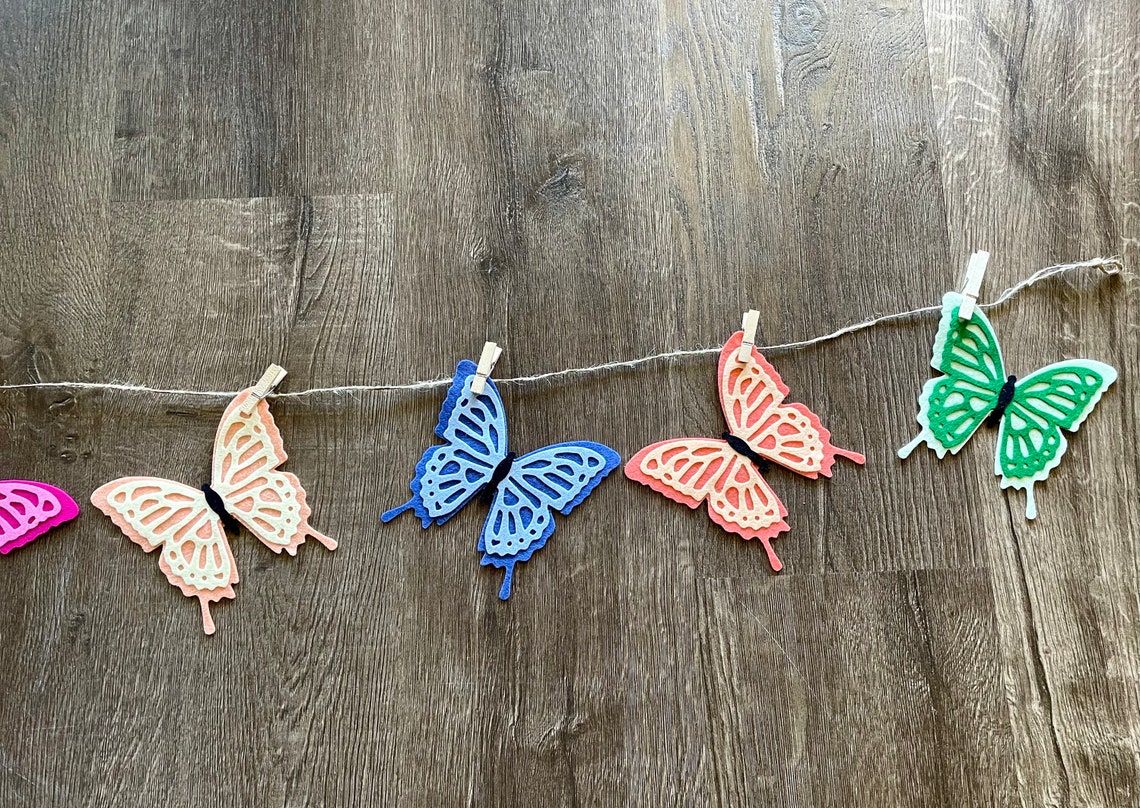 Butterfly Garland // Butterflies // Butterfly Decor // Etsy