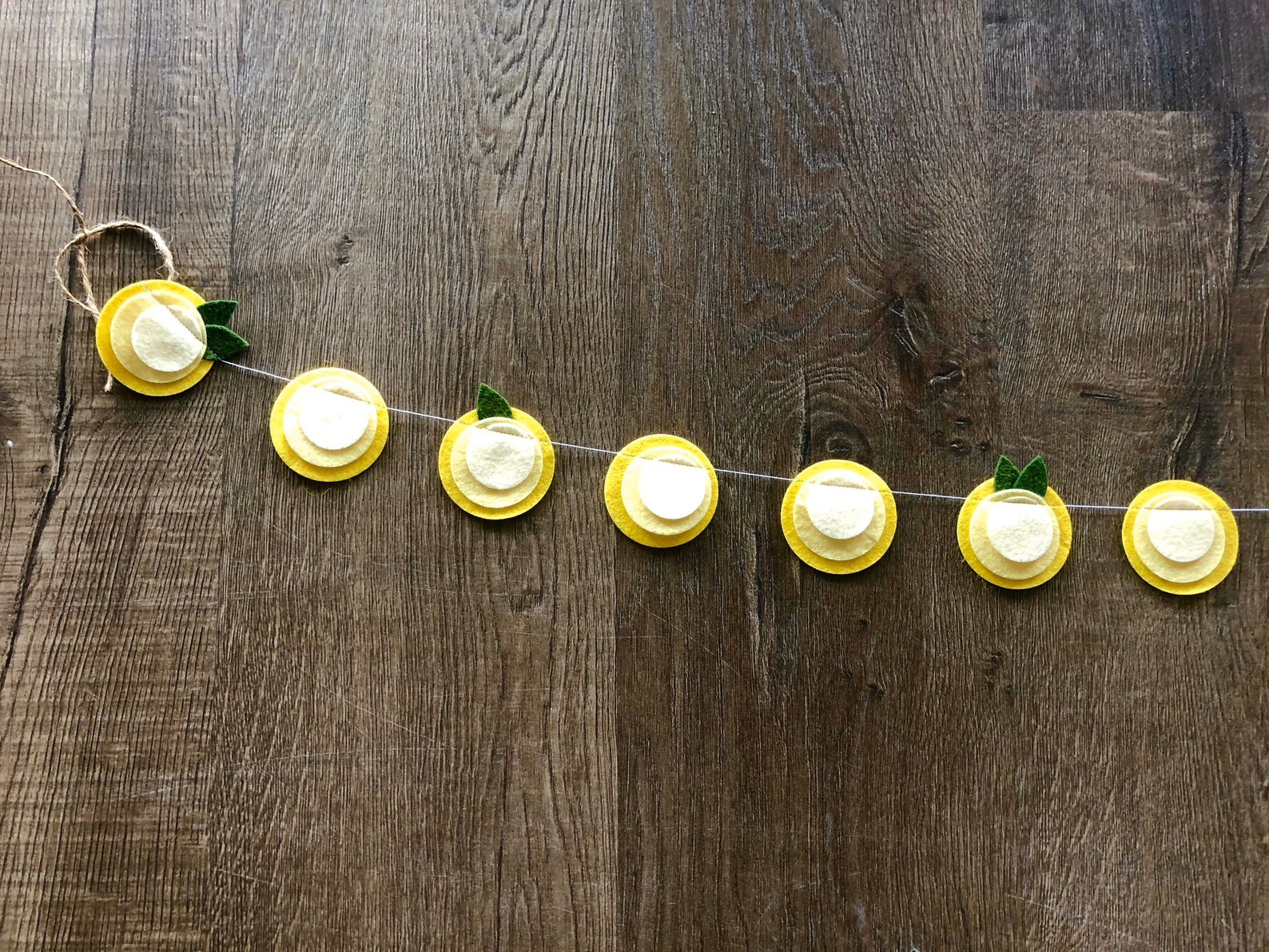 Lemonade Garland// Lemon Garland//lemon Decor// Lemons// Etsy
