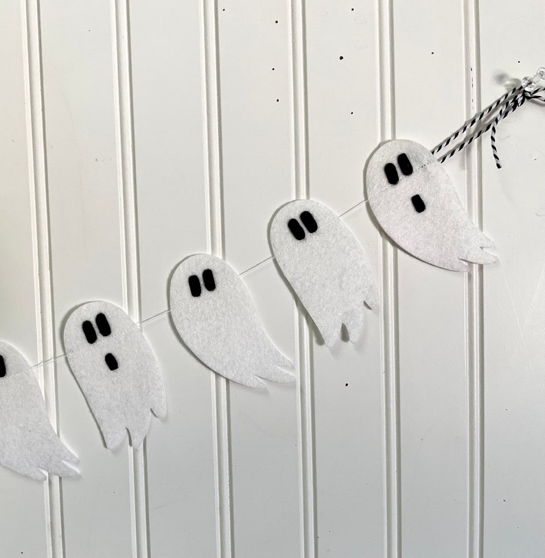 Ghost Garland// Ghost Banner // Halloween Garland // Halloween Banner // Halloween Decor // Ghost Decor // Halloween Party Decor// image 7