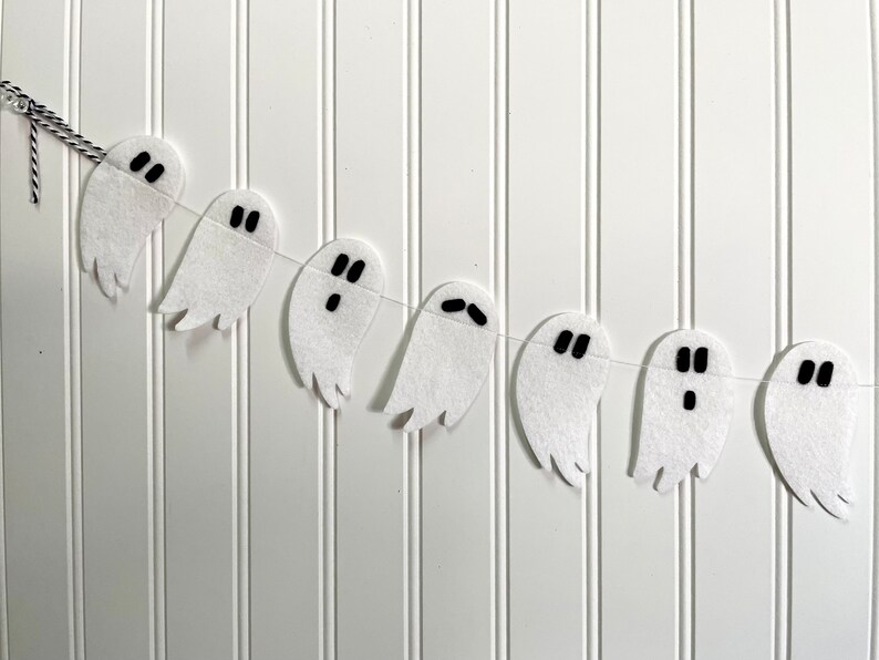 Ghost Garland// Ghost Banner // Halloween Garland // Halloween Banner // Halloween Decor // Ghost Decor // Halloween Party Decor// image 6