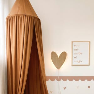 Canopy brown, Bed canopy, Baby canopy, kids canopy, bed tent, Nursery canopy, Crib canopy 100% cotton