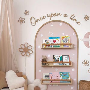 Adesivo arco margherita, adesivo da parete arco margherita, adesivi da parete per cameretta bambini, adesivi da parete rimovibili, carta da parati a scacchi, adesivo a forma di arco