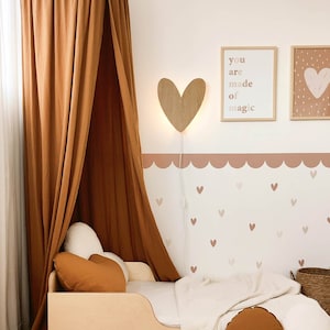 Scalloped border decal, scalloped wall sticker, scalloped edge wall sticker