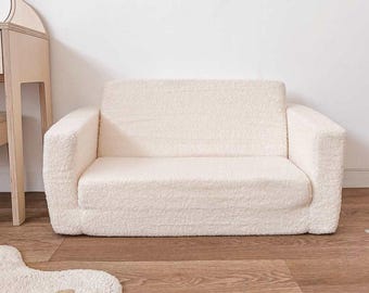 Foldable sofa TEDDY, small kids sofa couch, sitting  foam sofa, sofa teddy seat, sofa couch for kids, reading corner, Reading book sofa