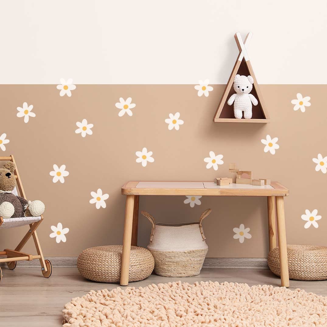 Daisy Flowers Wall Decals, Kids Room Decal, Reusable and Removable Wall ...