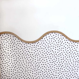 Waves wall Molding wood, wooden wall molding, chair rail molding shaped scallop, wavy wall cornice, big waves moulding, wavy wall molding