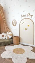 Magnetic wall decal arch shape in LIGHT BEIGE 70X120, Magnetic wall for kids, magic wall to play with magnets product logo