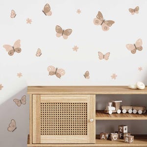 Butterflies decals, Butterflies wall stickers, removable decals, kids wall stickers, Butterflies and flowers wall decals, nursery decor