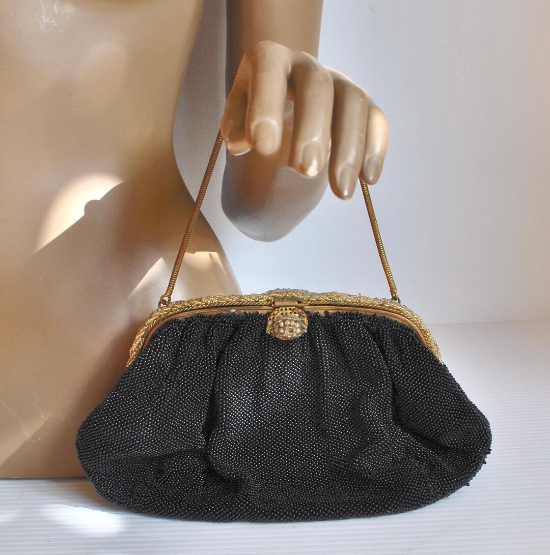 Antique FRENCH Jewelled and Beaded Evening Bag | C.1910-1920 | Art Deco ...