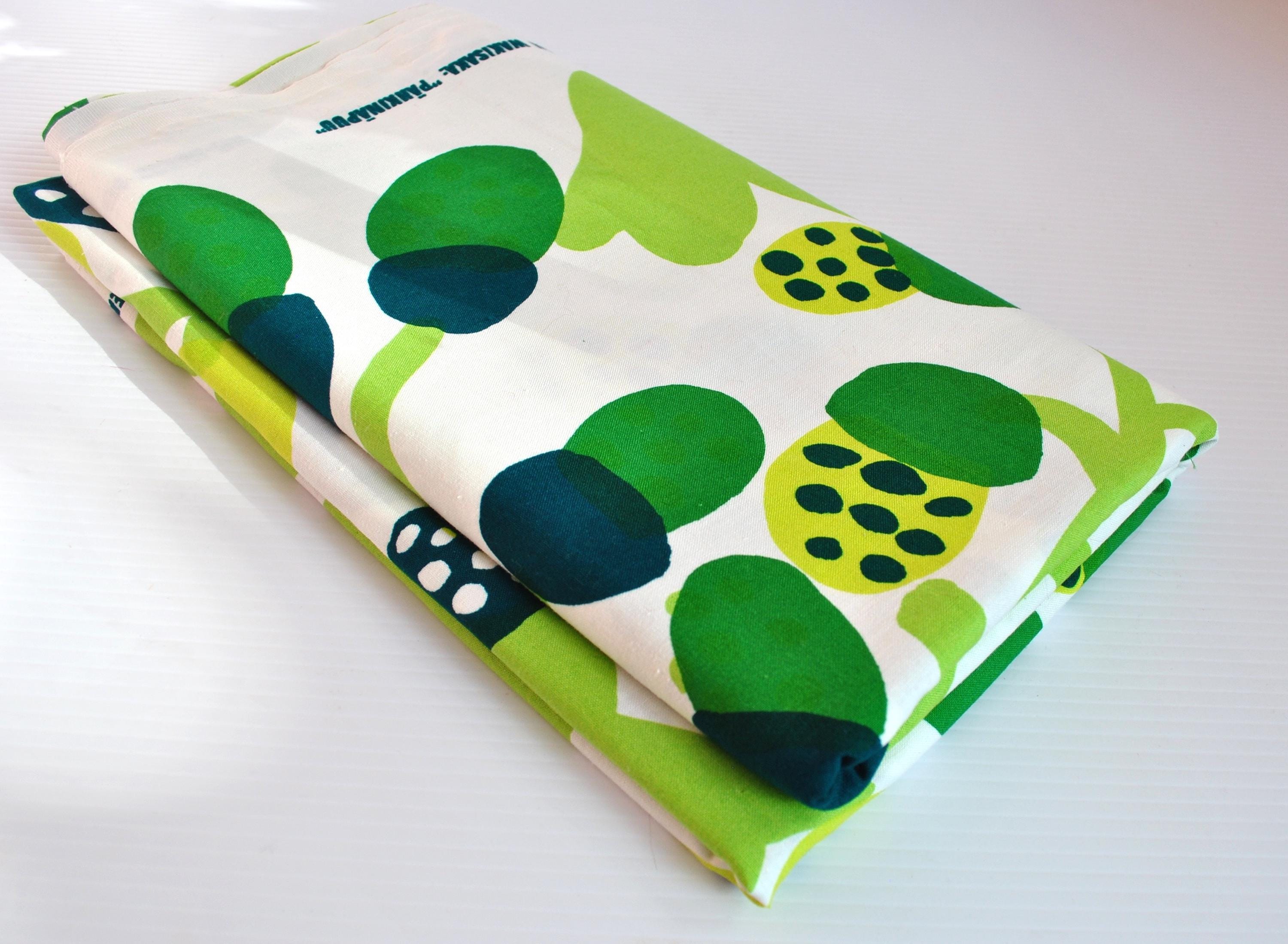Vintage Mid Century MARIMEKKO Green PAHKINAPUU Fabric | 1974