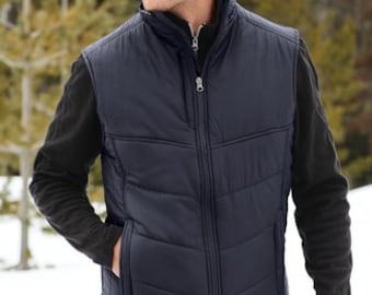 Mens Vest / Puffy Vest with embroidery / XS- 4XL