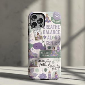 Zen Yoga iPhone Case: Serenity Path Meditative Design
