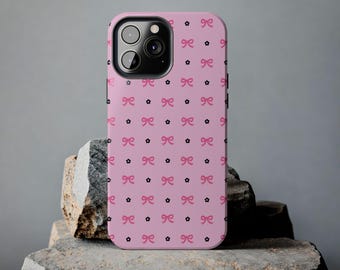 Pink Bows & Daisies Phone Case: Girly Protective Cover