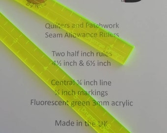 Quilters half inch rulers, acrylic templates, sewing accessories, quilting, patchwork, measuring tool, quilting templates, quilters