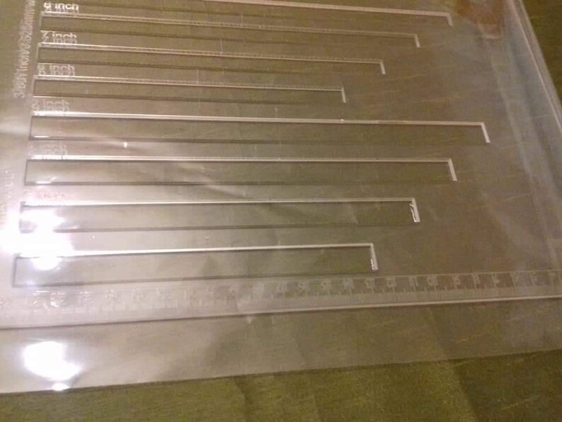 Zip Template Zipper Zip Sewing Aid Zips. Acrylic Template Etsy