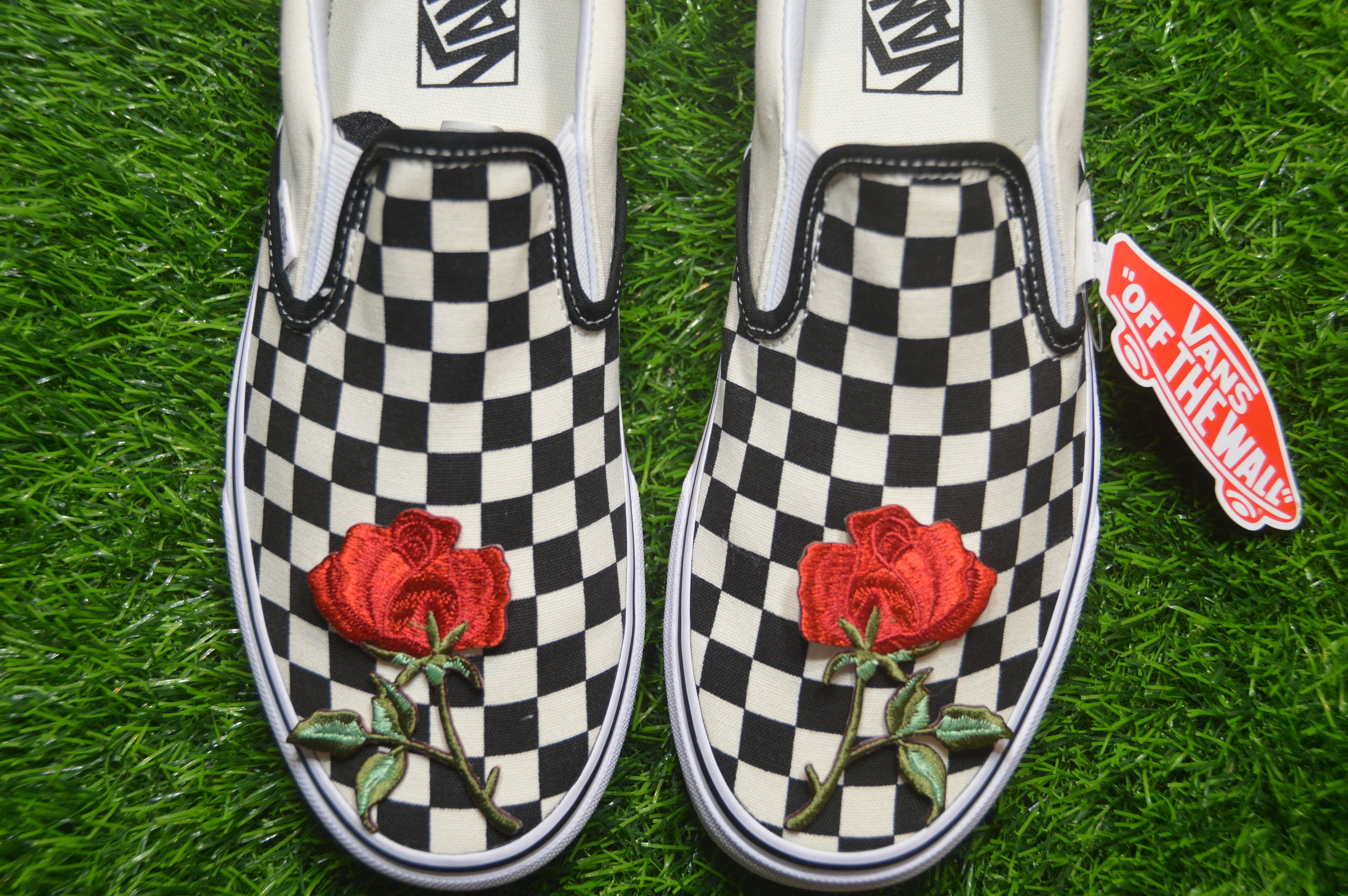 vans plateforme carreaux