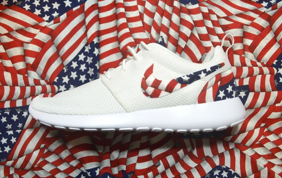 American Flag Roshe Run Red Fourth of July Patriotic | Nike American Flag Roshe Run Red Fourth of July Patriotic | Nike