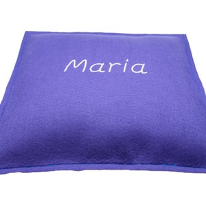 Square felt seat cushion various colors with individual embroidery 35 cm image 6
