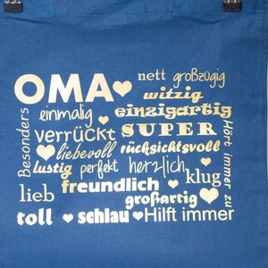 Tasche Einkaufsbeutel mit Aufdruck Oma Opa Bild 3