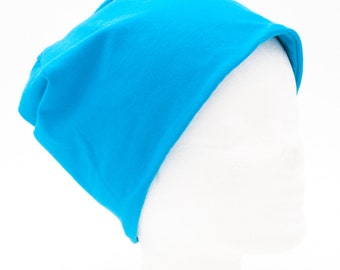 Beanie Mütze türkis blau