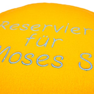 Sitzkissen Filz rund personalisiert Namen 35 cm Bild 6