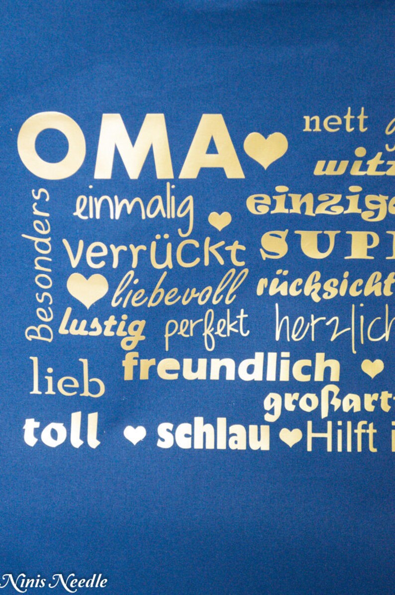 Tasche Einkaufsbeutel mit Aufdruck Oma Opa Bild 2