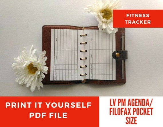 Workout &amp; Fitness Tracker PRINTABLE PDF Planner Pages Made - Etsy