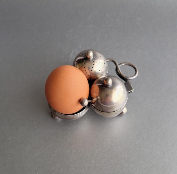 Antique Condiment Set Mappin & Webb's Silver Plate Cruet Set