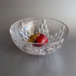 Crystal bowl GORHAM Lead crystal candy dish Centerpiece fruit vase Made in Germany image 1