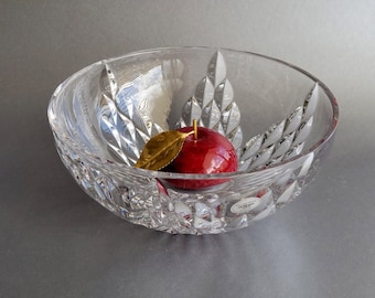 Crystal bowl GORHAM Lead crystal candy dish Centerpiece fruit vase Made in Germany