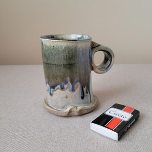Handmade stoneware mug Rustic coffee tea cup Artist made drinkware Farmhouse pottery image 10