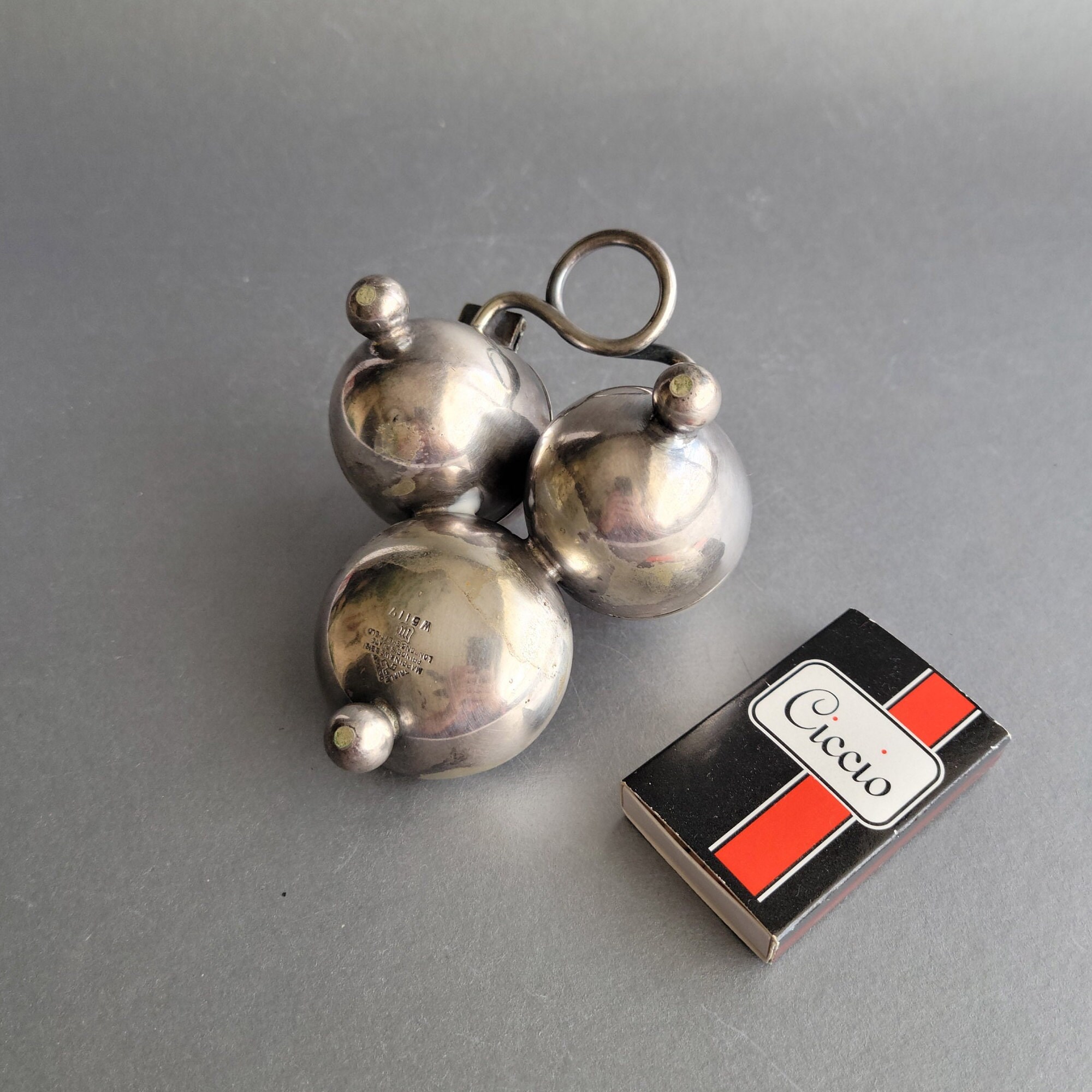 Antique Condiment Set Mappin & Webb's Silver Plate Cruet Set