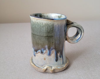 Handmade stoneware mug Rustic coffee tea cup Artist made drinkware Farmhouse pottery